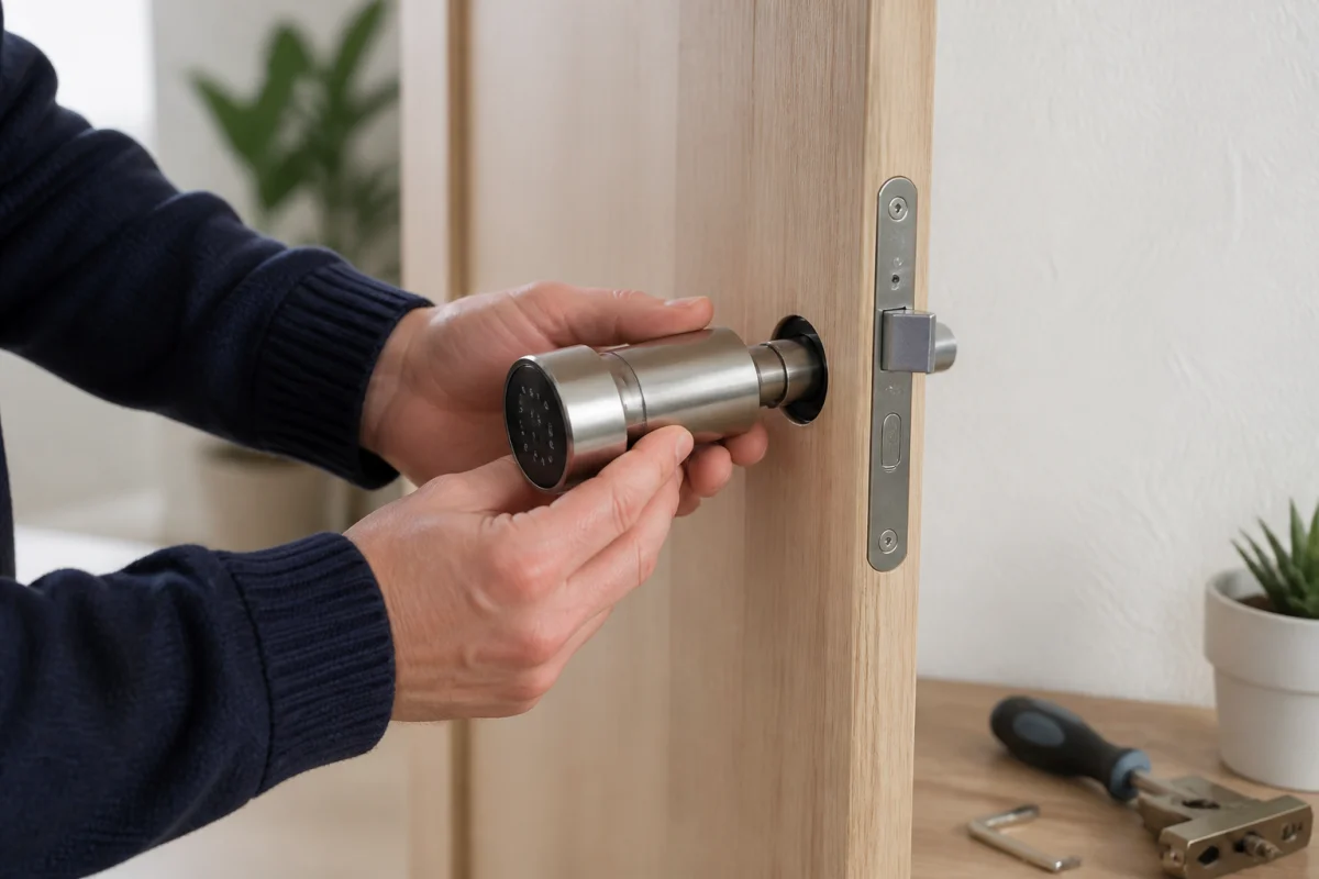 installation serrure connectée