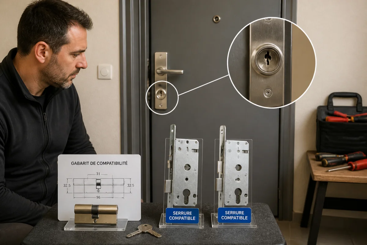 changer serrure porte blindée hlm