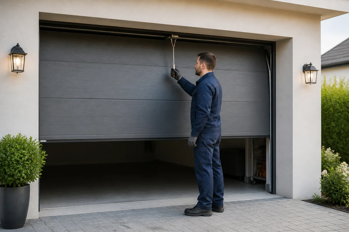 ouverture porte de garage sans électricité