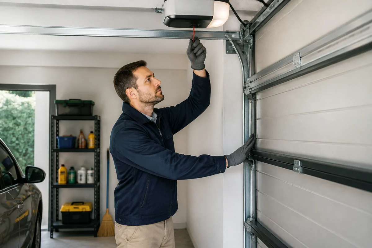 ouverture porte de garage sans électricité