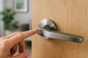 Entretien d’une poignée de porte au quotidien